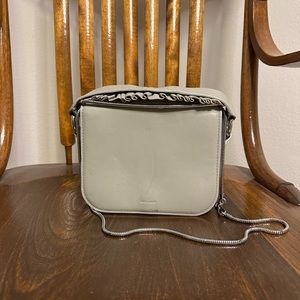 AllSaints gray leather Cross Body Bag & Clutch